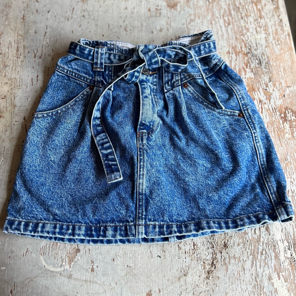 Abercrombie & Fitch Denim Skirt with tie Size 2